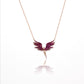 Pink Angel Silver Necklace