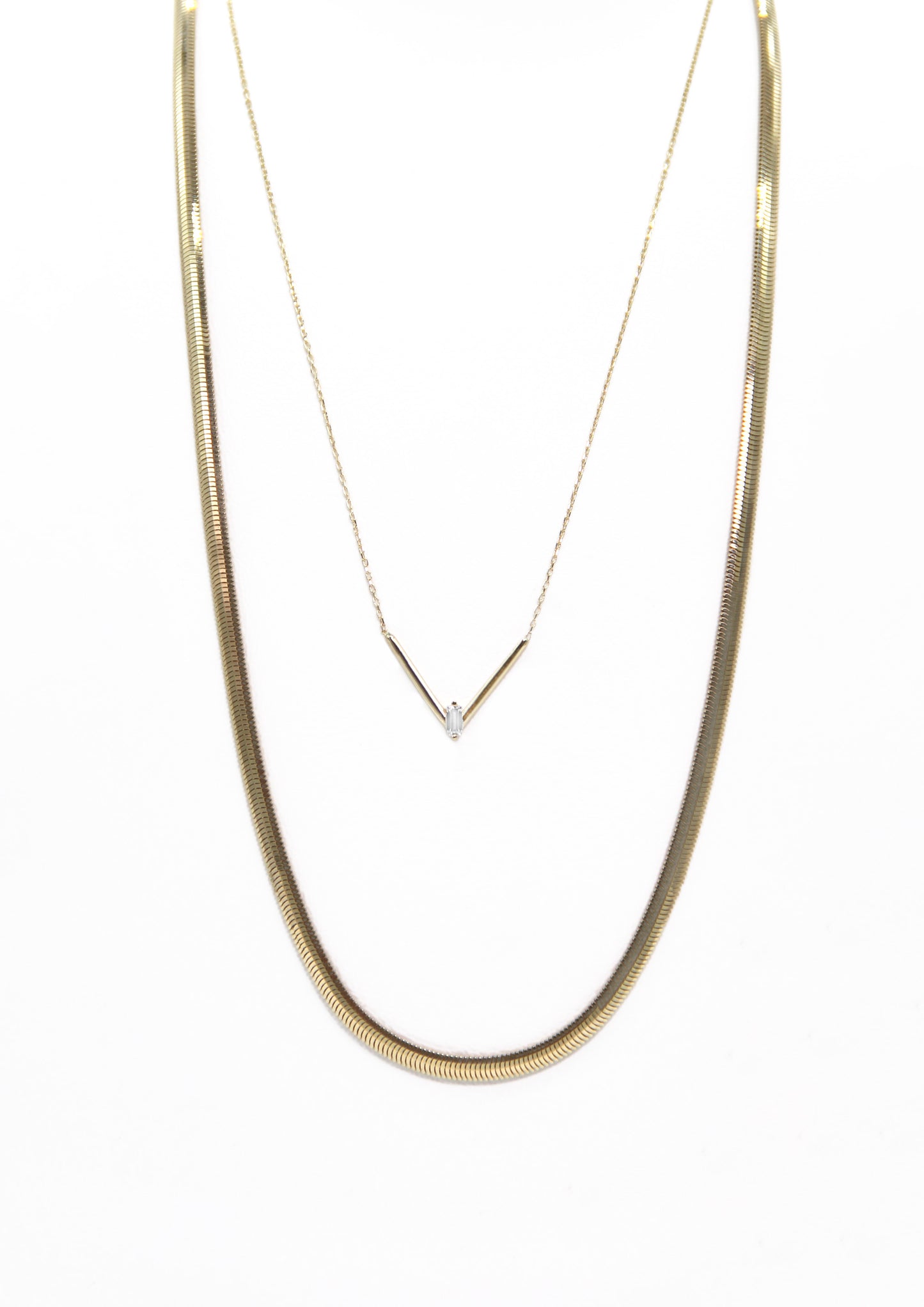 Herringbone Gold Necklace