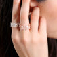 Fleur Rose Silver Ring