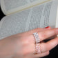 Fleur Rose Silver Ring