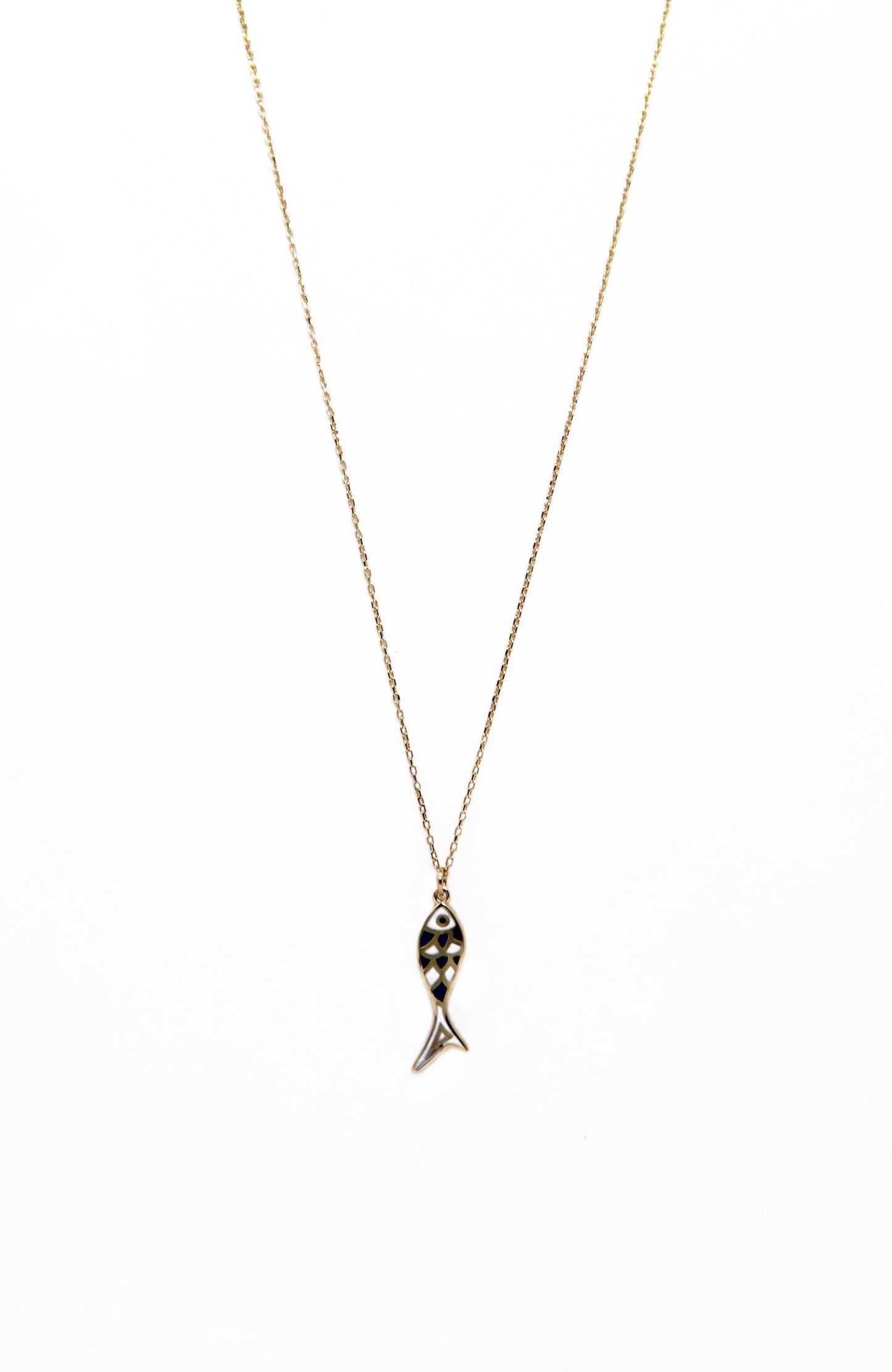 Tiny Fish Gold Necklace