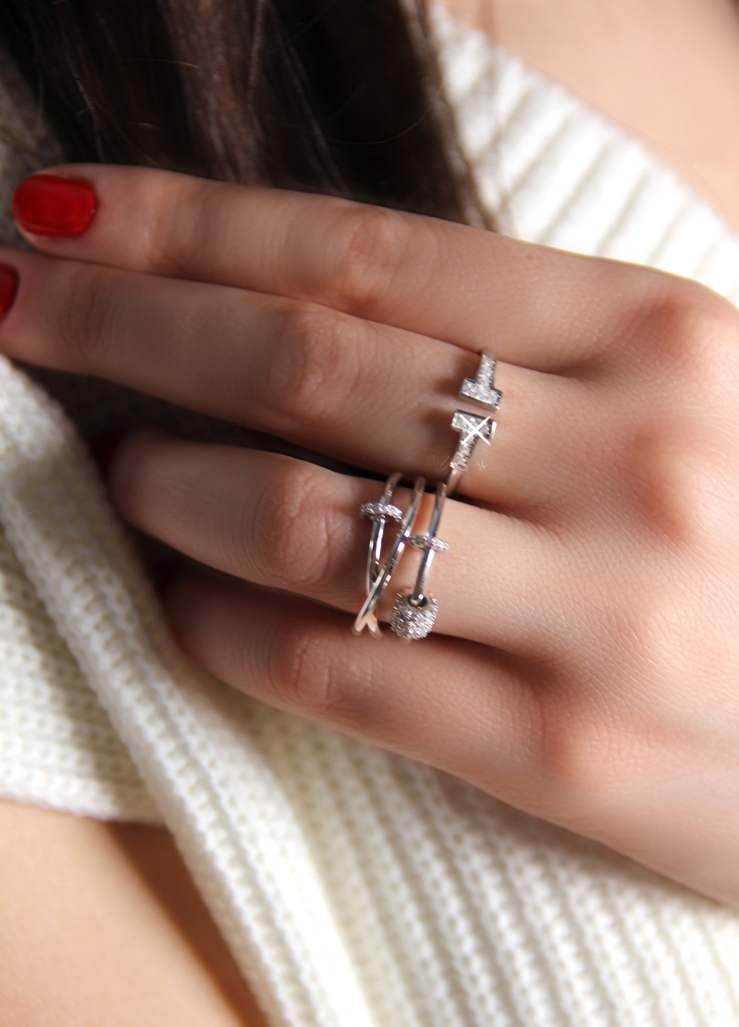 Lines Silver Ring