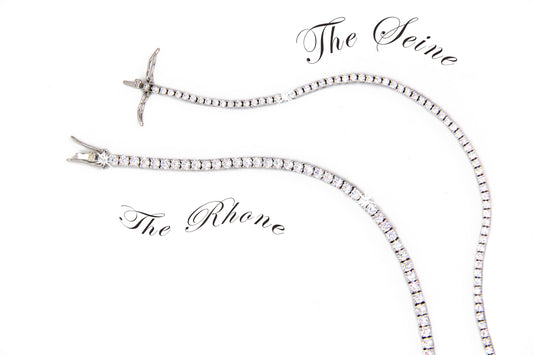 The Seine Silver Tennis Bracelet