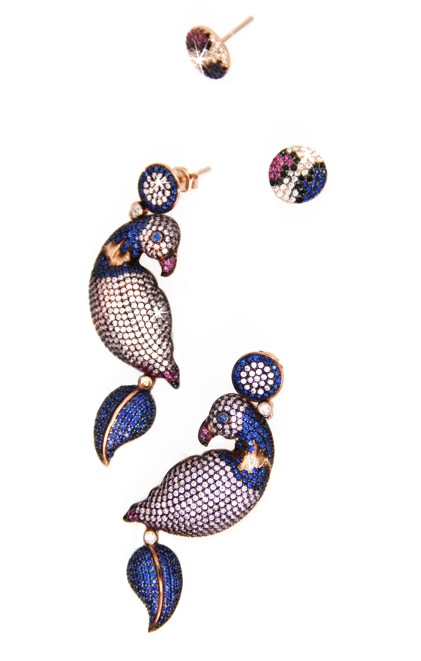 Parrot Silver Earrings