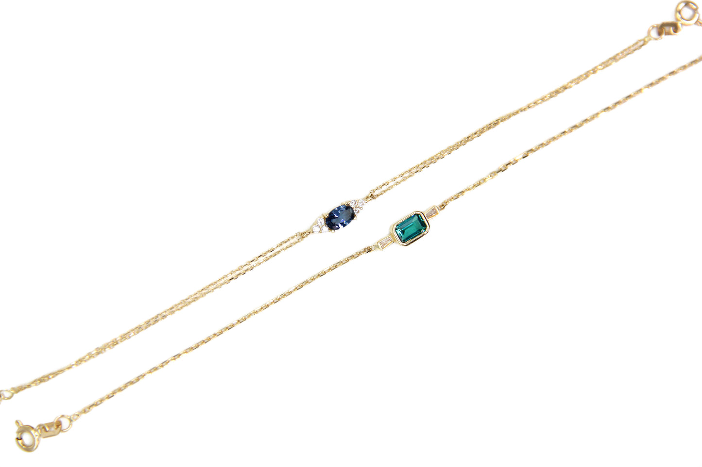 Dainty Blue Gold Bracelet