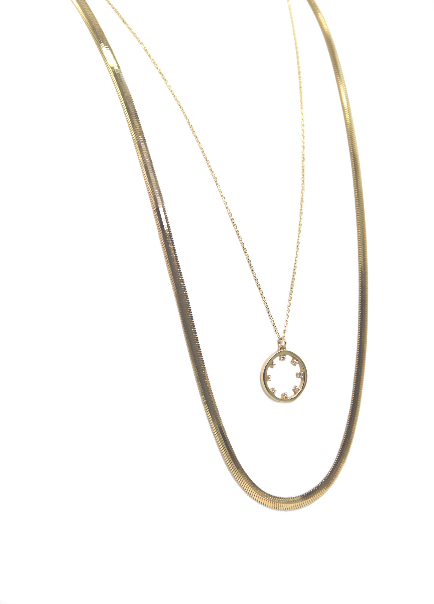 Herringbone Gold Necklace